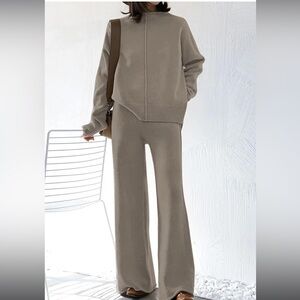 Amazon taupe sweater set size M. Super comfortable